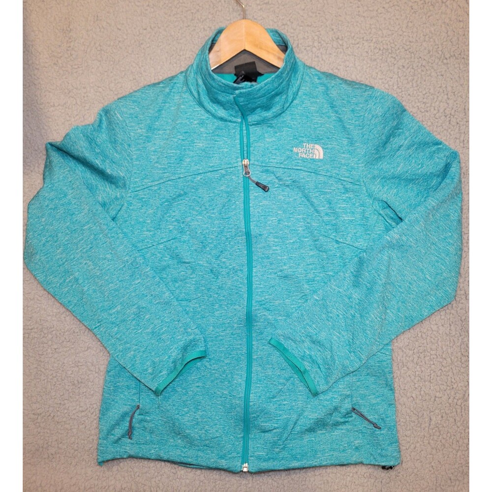 The North Face Canyonwall Women's Softshell Full Zip Jacket Teal Size Large